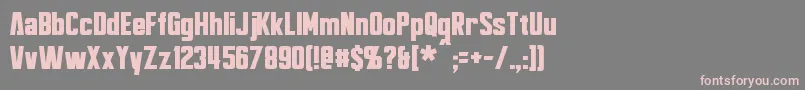 Bayformance Font – Pink Fonts on Gray Background