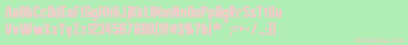 Bayformance Font – Pink Fonts on Green Background