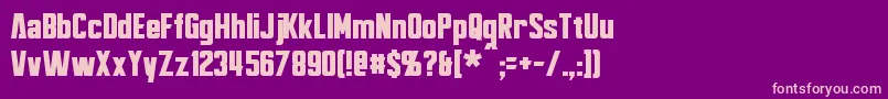 Bayformance Font – Pink Fonts on Purple Background