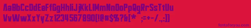 Bayformance Font – Purple Fonts on Red Background