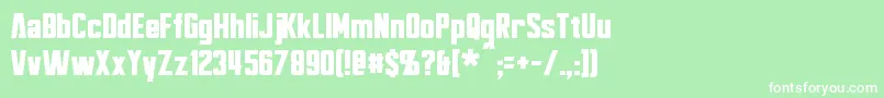 Bayformance Font – White Fonts on Green Background