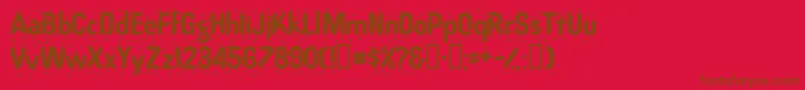 Raindancessk Font – Brown Fonts on Red Background