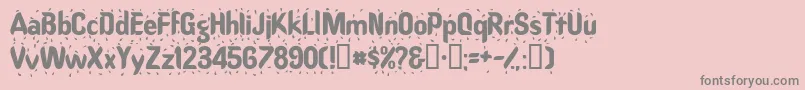 Raindancessk-Schriftart – Graue Schriften auf rosa Hintergrund
