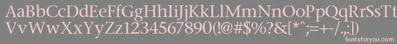 Fasse Font – Pink Fonts on Gray Background