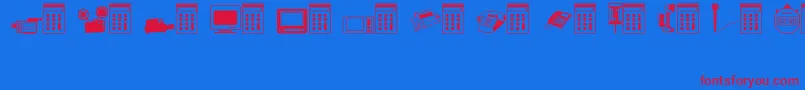 Lisätietoja Technolo-fontista Technolo-fontti – punaiset fontit sinisellä taustalla