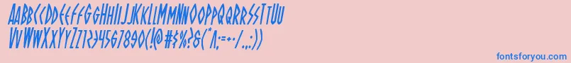 More about Ohmightyisiscondital Font Ohmightyisiscondital Font – Blue Fonts on Pink Background