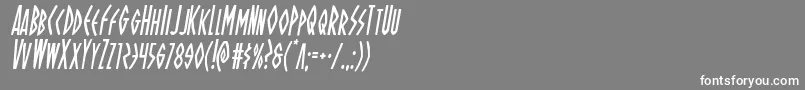 Lisätietoja Ohmightyisiscondital-fontista Ohmightyisiscondital-fontti – valkoiset fontit harmaalla taustalla