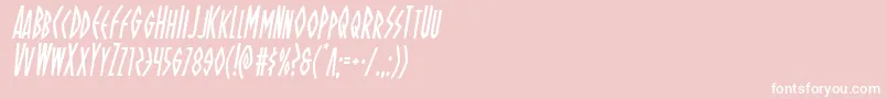 Ohmightyisiscondital Font – White Fonts on Pink Background