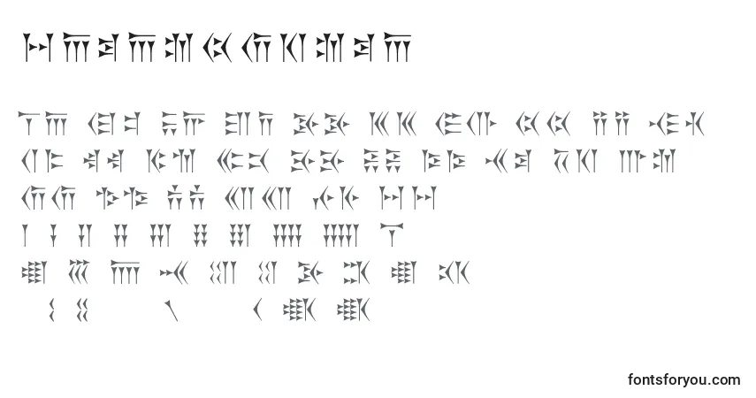 Zarathustra Font – alphabet, numbers, special characters