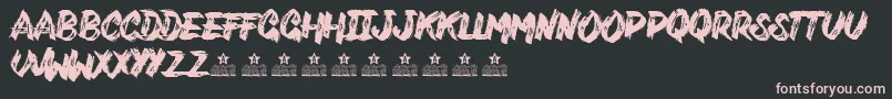 VarukersPersonalUse Font – Pink Fonts on Black Background