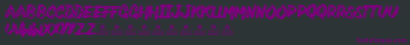 VarukersPersonalUse Font – Purple Fonts on Black Background