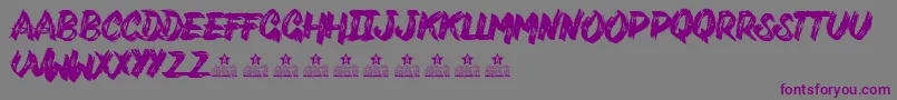 VarukersPersonalUse Font – Purple Fonts on Gray Background