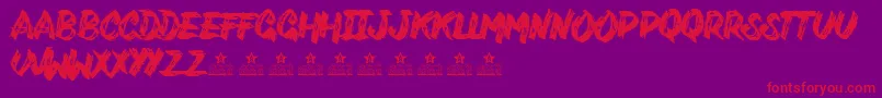 VarukersPersonalUse Font – Red Fonts on Purple Background