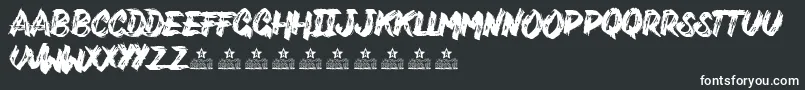 VarukersPersonalUse Font – White Fonts on Black Background
