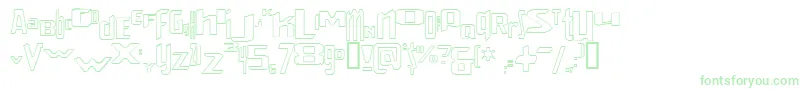 VenerealStrobeEffectStroked Font – Green Fonts