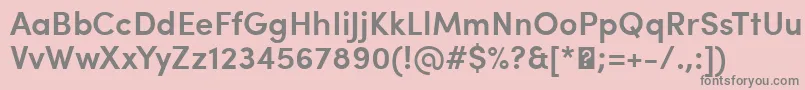 SofiaProSemibold Font – Gray Fonts on Pink Background