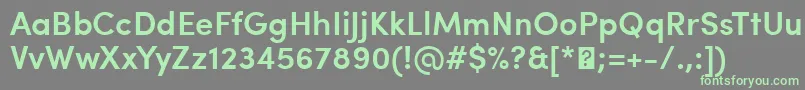 Шрифт SofiaProSemibold – зелёные шрифты на сером фоне