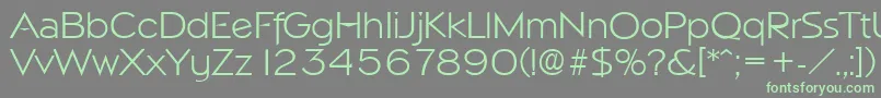 NapoliLight Font – Green Fonts on Gray Background
