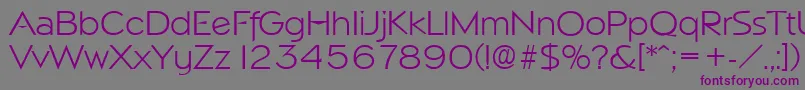 NapoliLight Font – Purple Fonts on Gray Background