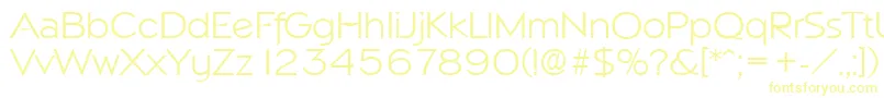 NapoliLight Font – Yellow Fonts