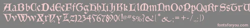 Goticabastard Font – Pink Fonts on Gray Background
