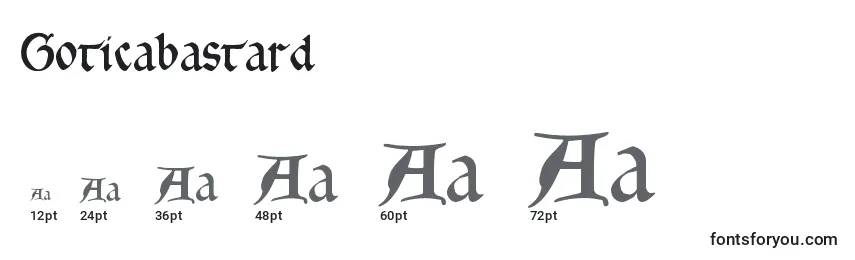 Goticabastard Font Sizes