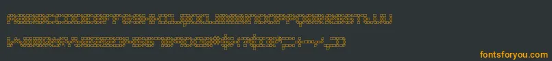 Шрифт KonectorO1Brk – оранжевые шрифты на чёрном фоне