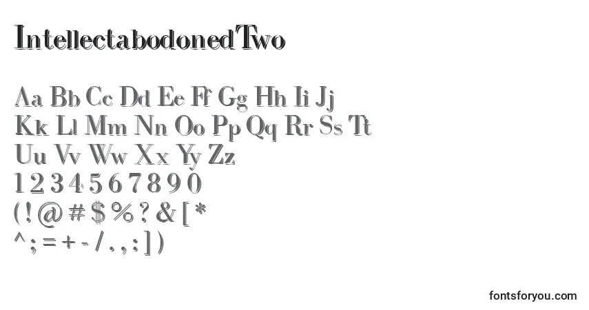 IntellectabodonedTwo-fontti – aakkoset, numerot, erikoismerkit