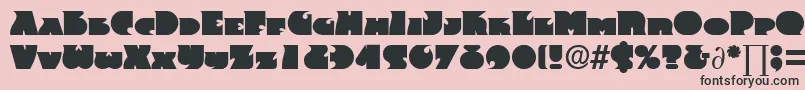 FrenzyDb Font – Black Fonts on Pink Background