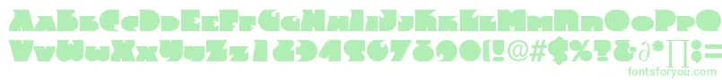 Шрифт FrenzyDb – зелёные шрифты