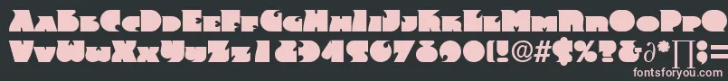 FrenzyDb Font – Pink Fonts on Black Background