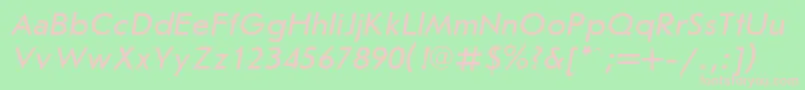 Jrs56 Font – Pink Fonts on Green Background