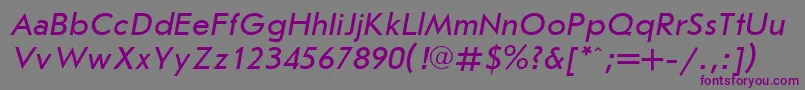Jrs56 Font – Purple Fonts on Gray Background