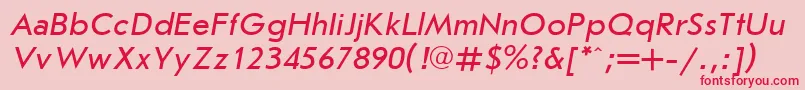 Jrs56 Font – Red Fonts on Pink Background