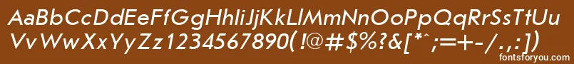 Jrs56 Font – White Fonts on Brown Background