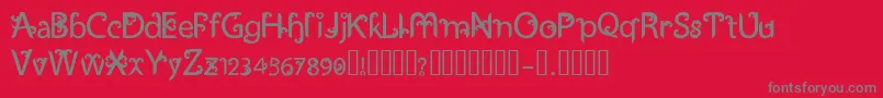 Ukiran Font – Gray Fonts on Red Background