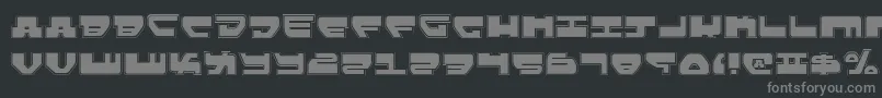 Lovev2p Font – Gray Fonts on Black Background