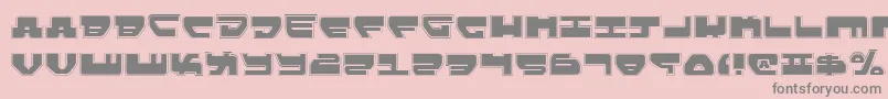 Lovev2p Font – Gray Fonts on Pink Background