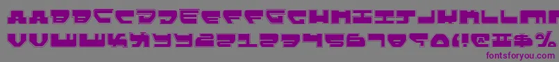 Lovev2p Font – Purple Fonts on Gray Background