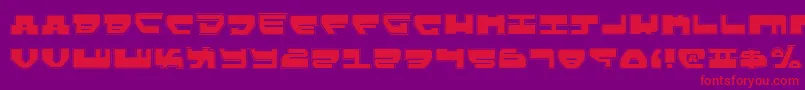 Lovev2p Font – Red Fonts on Purple Background