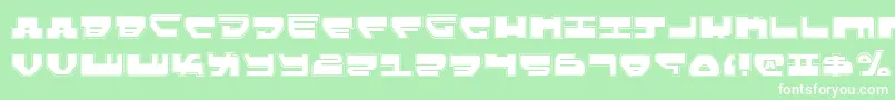 フォントLovev2p – 緑の背景に白い文字