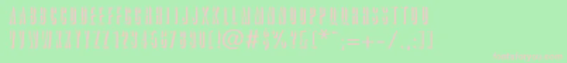 Griffonshadow Font – Pink Fonts on Green Background