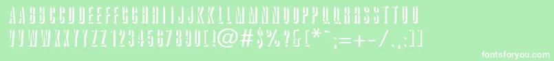 Griffonshadow Font – White Fonts on Green Background