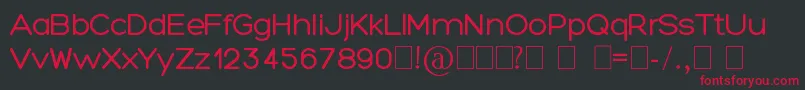 Traffolight Font – Red Fonts on Black Background