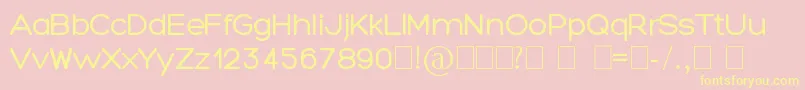 Traffolight Font – Yellow Fonts on Pink Background