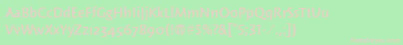 WoodlandItcMedium Font – Pink Fonts on Green Background