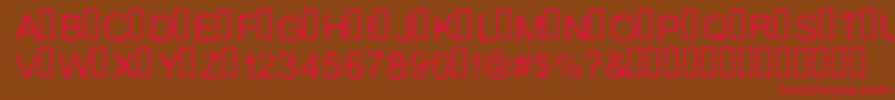 BloodyShrapnel Font – Red Fonts on Brown Background
