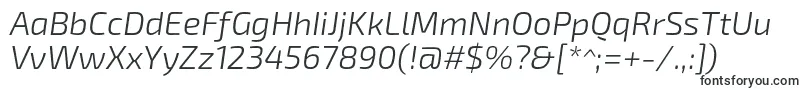 Шрифт Exo2.0Lightitalic – шрифты, начинающиеся на E