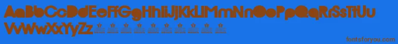 RioBlackPersonalUse Font – Brown Fonts on Blue Background