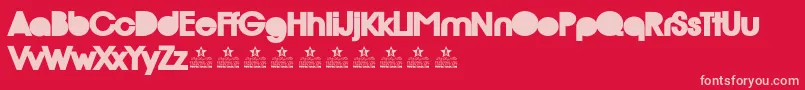 RioBlackPersonalUse Font – Pink Fonts on Red Background